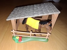 Playmobil Unterstand mit Pferd passend zu Ponyhof Pferdehof 