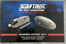 STAR TREK Shuttles-Set Yacht Calypso & Hawking Raumschiff Eaglemoss Modell RAR!!