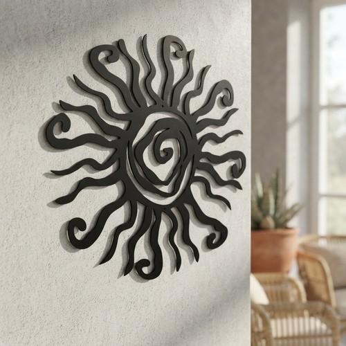 Wandbild wacky sun metall 28 - wacky,