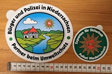Aufkleber Sticker, Polizei Niedersachsen, Experten für Sicherheit 2 Stück im Set