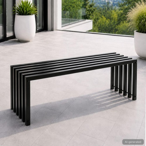 Gartenbank metall massiv - metall,