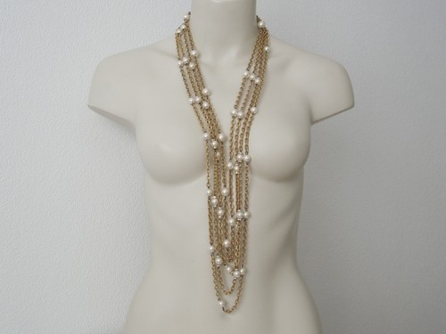 Vintage statement kette lang - vintage,