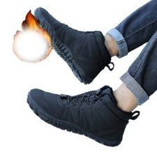 Winter Barfußschuhe Damen Warm gefüttert Barfuss Sneaker Winterschuhe