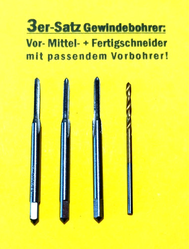 Gewindebohrer vor - 3x, *vor-