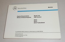 Bildkatalog Teilekatalog Mercedes Benz W124 260E / 300 E US-Version von 2/1990