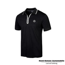 Original Mercedes-Benz T-Shirt Poloshirt Herren schwarz/weiß (S-XXL) - NEU