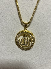 Damen Halskette Vergoldet Mit