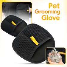 3 Haustierpflegehandschuh Handschuhbürste Hund Katze Fell Haarentferner Deshedding Handmassage