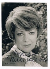 Ruth Leuwerik, Original Autogramm, signierte Rüdel Postkarte.