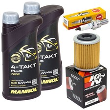 Set für Yamaha WR 400 F WR 426 F 1998-2002 Inspektion Öl 2L Ölfilter Zündkerze