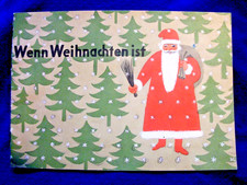 DDR Weihnachtsnoten für Klavier "WENN WEIHNACHTEN IST" - 1985 VEB Breitkopf & Hä