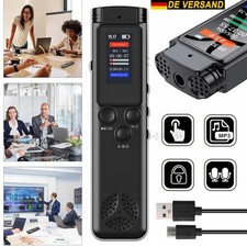 Tragbar Digital Diktiergerät Aufnahmegerät MP3 Audio Sound Voice Recorder 64GB