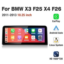 Für BMW X3 F25 X4 F26 CIC Autoradio LINUX 10,25" IPS Display Navi Apple CarPlay