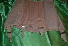 RAR sehr strammer Vintage Hüfthalter Strapsgürtel rosa GIRDLE ungetragen (R51)