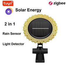 Solar Zigbee Regensensor Lichsensor Regenmelder Feuchtigkeit Smart Life Tuya
