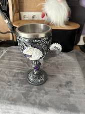 Einhorn Kelch mit Edelstahleinsatz Gothic Fantasy Krug