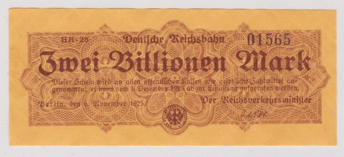 Billionen mark banknote - 2,