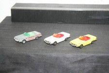 3 Alte Majorette Mercedes Benz 350SL Cabrio W107 Spielzeugauto Modellauto 1/60