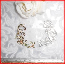 Stanzschablonen Prägeschablonen Ranke ca 6,2 x 3,5 cm   Stanzform