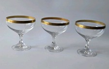 3x Vintage Champagner Schale