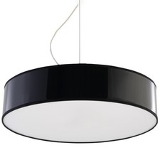 Pendelleuchte schwarz PVC
