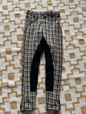 ELT++Reithose++braun blau kariert++Gr.134/140+++