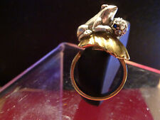 Exclusiver Modeschmuckring, HULT QUIST-Kopenhagen, Frosch-Jacobsmuschel