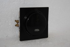 Gira S-Color Kontroll Tastschalter mit Wippe in schwarz