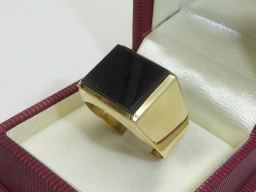 Siegelring 333 gelbgold - siegelring,