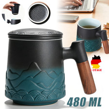 Teetasse mit Deckel und Sieb