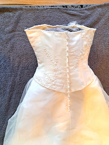 Weißes linie ballkleid - a-linie,