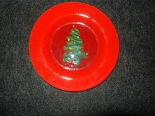 Dibbern Roter Glas Teller-