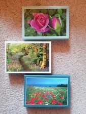 3x Box Geschenk Schachtel Frühling Sommer Natur Blumen Wald