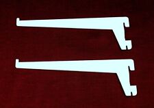 2er Set Element System Regalträger 20 cm weiß / Regalhalter für Wandschienen