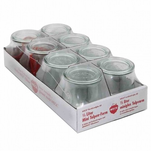 Rundrand glas 8er - 8er, tray