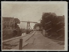Vintage Photo -Juli 1909 -Plau am see-Ludwigslust-Parchim-Zugbrücke-