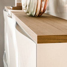 Holzplatte für Trones Schuhschrank - 1, 2 oder 3 nebeneinander, Eiche-Dekor