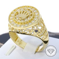 SONDERAKTION WERT 1.430,- Kronen Siegel Ring 585 Gold 14k 14 KT in 64 XXYY