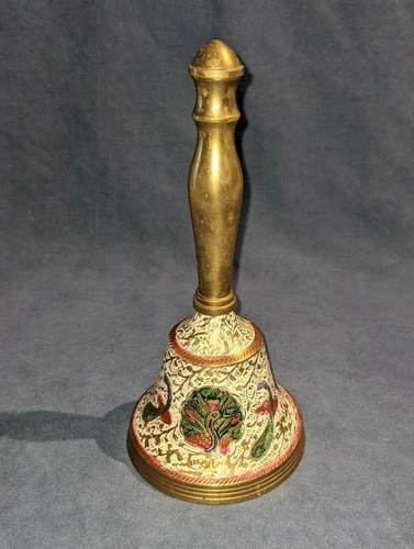 Vintage brass hand altar - hand, bell