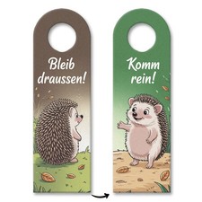 Bleib draußen Komm rein Igel