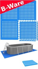 B-Ware 1m² Poolunterlage - 4 Große Poolmatten - 50x50 Outdoor Pool Bodenschutzma