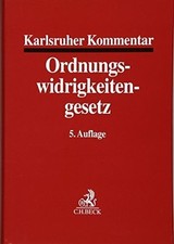 Karlsruher Kommentar zum Gesetz über Ordnungswidrigkeiten Buch C.H.Beck
