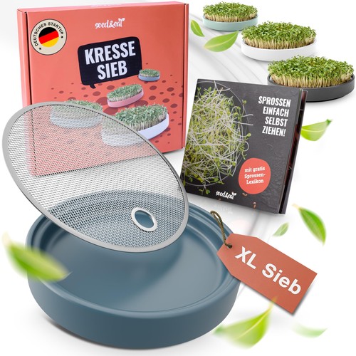 Kressesieb 16cm anzuchtschale - kressesieb, 16cm,
