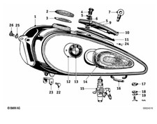 BMW Tankdeckel Alu R24 R25 R26 R27 R50 R51 R60 R67 R68 R69 51250035314