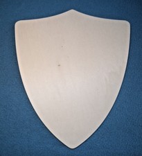 Ritter Schild aus Holz 6 mm zum bemalen Basteln Spielzeug Kostüm Ritter Rüstung