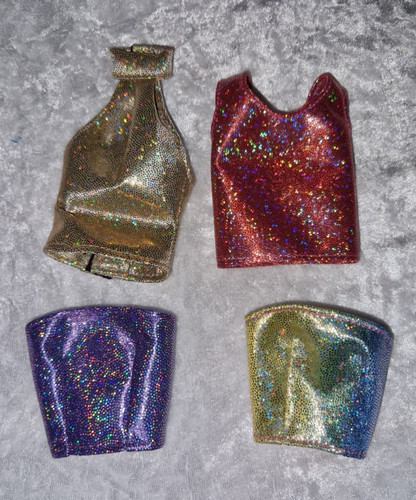 Glitzer tops für barbie - glitzer,