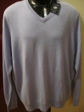 Dunmore Herren Pullover Kaschmir35% & Seide 65% Eisblau Mel  Gr.50 NP:59,99 M
