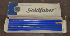 Alte Original-Packung Goldfaber Copierstifte Blau Johann Faber Nr. 4081