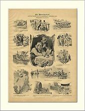 MATROSENBRIEF SEEMANNSGARN HAFEN KNOTEN *HOLZSTICH W234