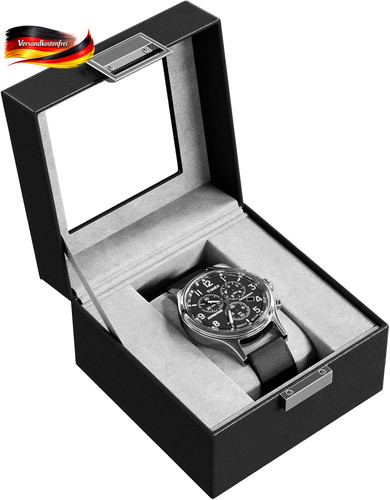 Uhrenbox mit glasdeckel - glasdeckel, für